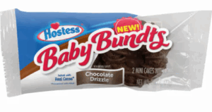 Hostess Baby Bundt Cake Chocolate Drizzle 6ct